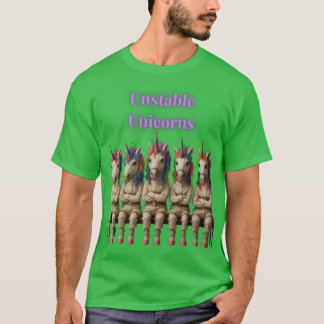 Camiseta Unicornios Inestables Divertidos Unicornios Arcoír