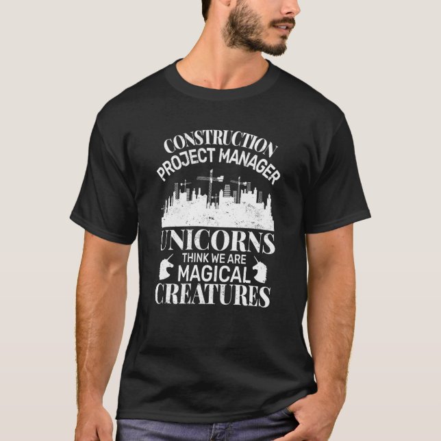 Camiseta Unicornios Think CM hombres director de proyectos  (Anverso)