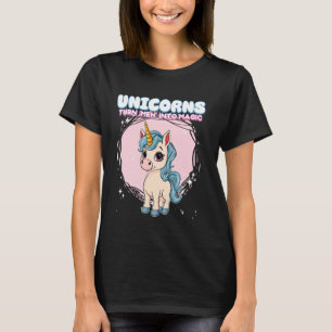 Camiseta Unicornios Transforman Meh En Unicornio Mágico