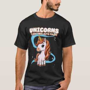 Camiseta Unicornios Transforman Meh En Unicornio Mágico