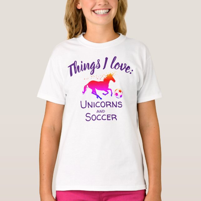 Camiseta Unicornios y fútbol (Anverso)