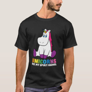 Camiseta Unicorns Are My Spirit Animals Unicorns