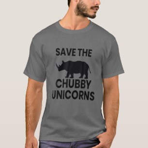 Camiseta UNICORNS CHUBBY Para Hombres Mujeres Y Niños
