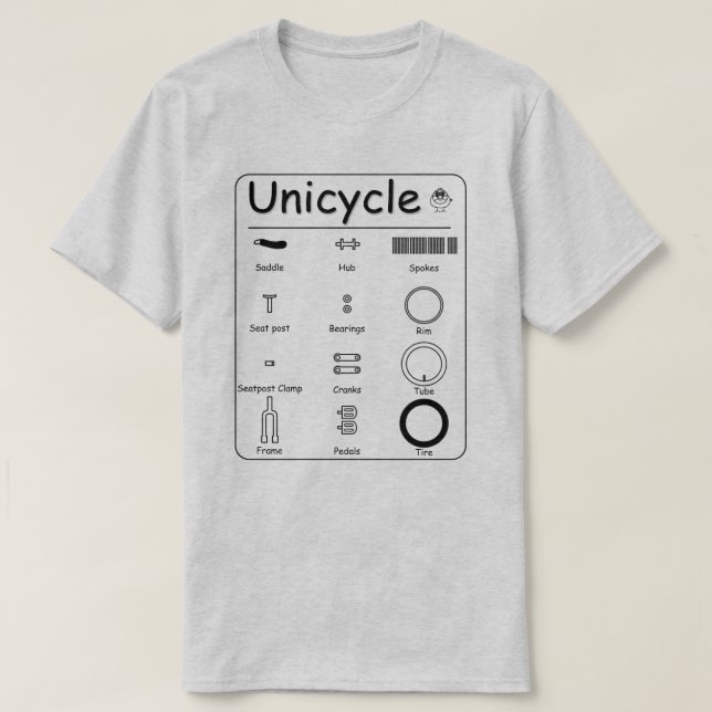 Camiseta Unicycle (Diseño del anverso)