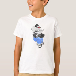 Camiseta Unicycle del elefante