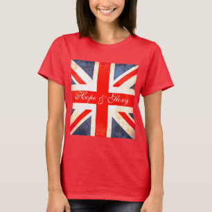 Camiseta unida británica de esperanza y gloria
