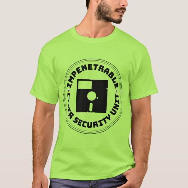 Camiseta Unidad cibernética impenetrable oficial de la (Anverso)