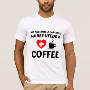 CAMISETA UNIDAD DE ATENCIÓN ANESTESIA (PACU) CAFÉ NECESIT