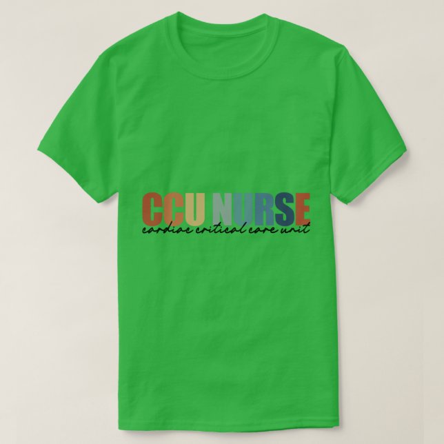 Camiseta Unidad de Atención Crítica de Enfermeras de la CCU (Diseño del anverso)