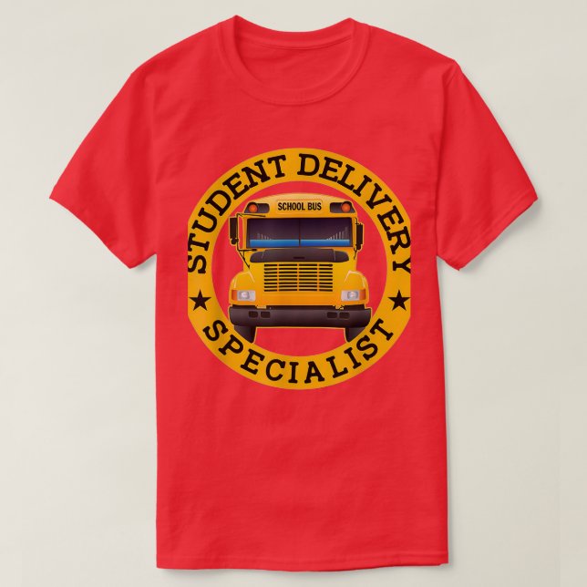 Camiseta Unidad de autobús escolar divertida de especialist (Diseño del anverso)