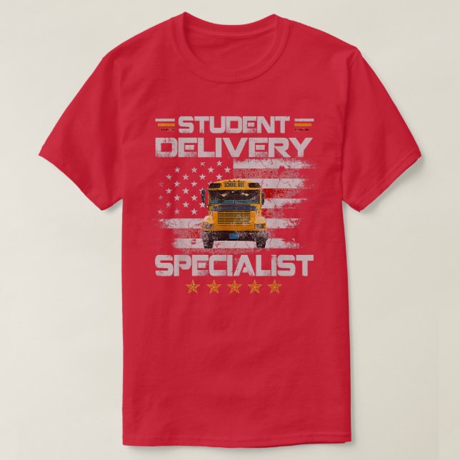 Camiseta Unidad de autobús escolar divertida de especialist (Diseño del anverso)