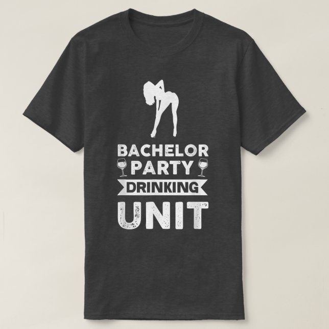 Camiseta Unidad de bebida para despedida de soltero  (Diseño del anverso)