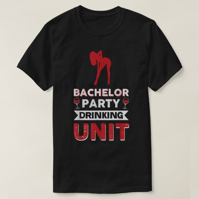 Camiseta Unidad de Bebida para Despedida de Soltero  (Diseño del anverso)