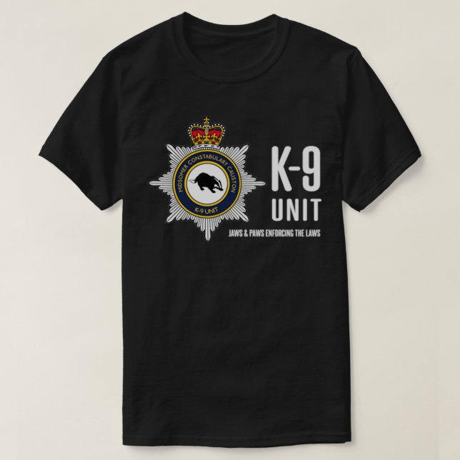 CAMISETA UNIDAD DE CONSTABULARIO K9 DEL MEDIADOR (Diseño del anverso)