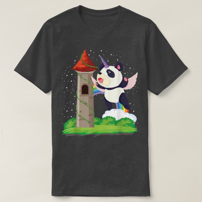 Camiseta Unidad de cuento de hadas mágicas de Pandacorn (Diseño del anverso)