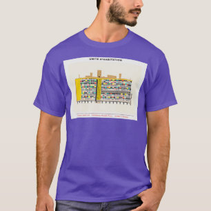 Camiseta Unidad de Habitación Ilustracion moderno de Le Cor