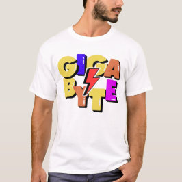 Camiseta Unidad de medida de datos de computadora Gigabyte