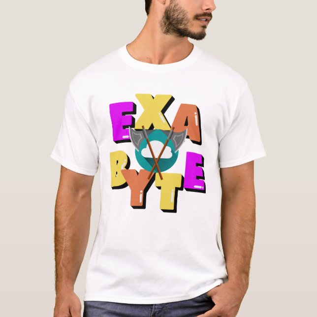 Camiseta Unidad de medida de datos Exabyte (Anverso)