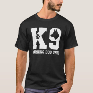 Camiseta Unidad de Perro de Trabajo de Apoyo K9 Pastor Alem