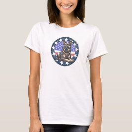 Camiseta Unidad de perro militar K9 de la policía