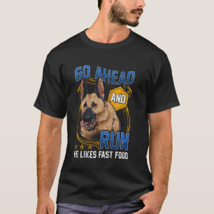 Camiseta Unidad de perros policía Pastor alemán Perro afila