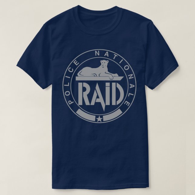 Camiseta Unidad de Policía Francesa RAID (Diseño del anverso)