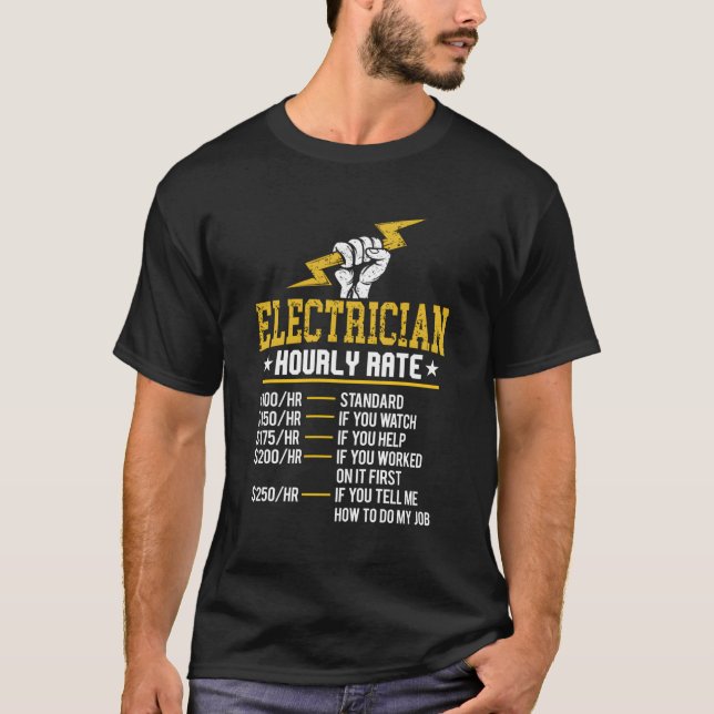 Camiseta Unidad de Trabajo Eléctrico por Horas Graciosa (Anverso)