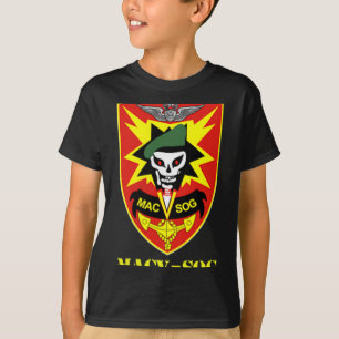 Camiseta Unidad del Ejército Macv-sog Pequeño parche a colo