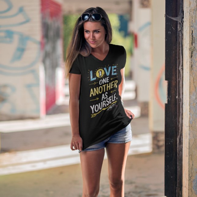 Camiseta Unidad en el amor: Dibujar el amor el uno al otro  (Subido por el creador)
