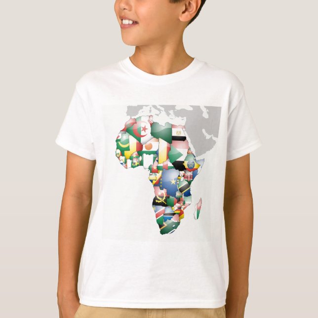 Camiseta Unidad en la diversidad: colección de banderas de  (Anverso)