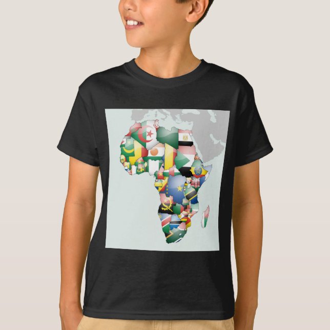 Camiseta Unidad en la diversidad: colección de banderas de  (Anverso)