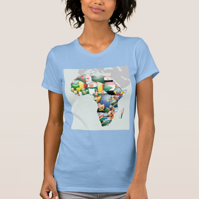 Camiseta Unidad en la diversidad: colección de banderas de  (Anverso)