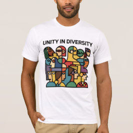 Camiseta Unidad en la diversidad - Tee geométrico mínimo