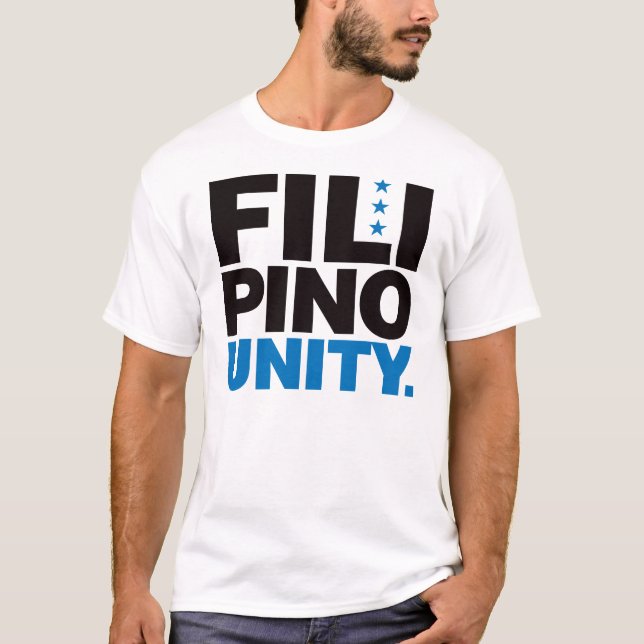 Camiseta Unidad filipina - azul y negro (Anverso)