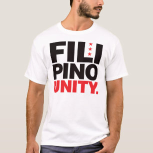 Camiseta Unidad filipina - rojo y negro