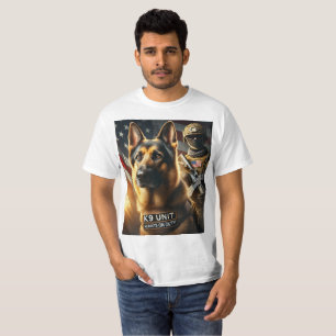 Camiseta Unidad K9 - Siempre en servicio   Un tributo a la 