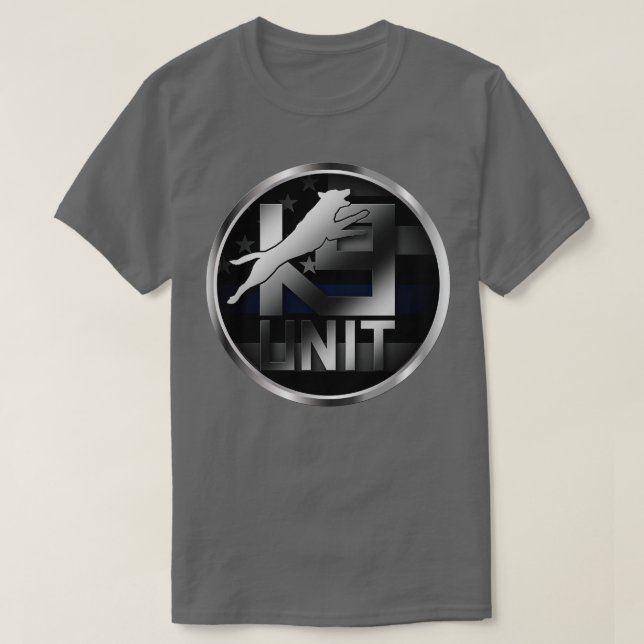 Camiseta Unidad K9 Unidad de insignia de policía Unidad de  (Diseño del anverso)