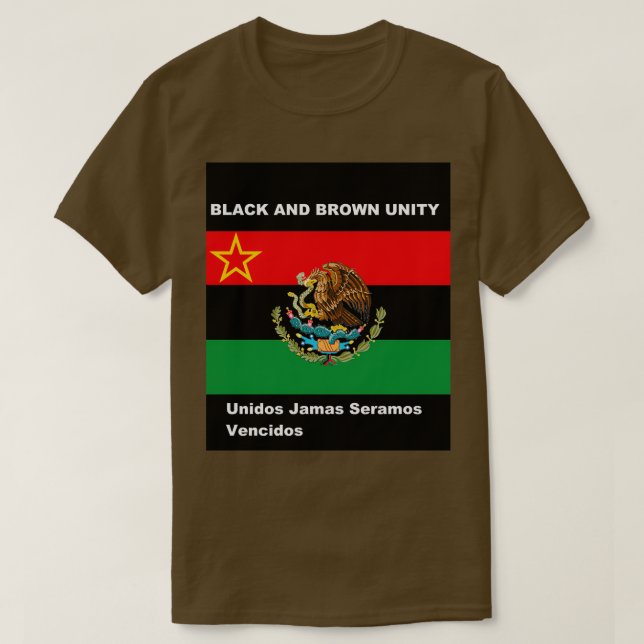 Camiseta Unidad marrón y negra (Diseño del anverso)