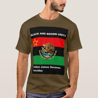 Camiseta Unidad marrón y negra