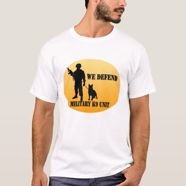 Camiseta Unidad militar K9 (Anverso)