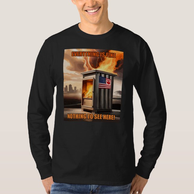 Camiseta Unidad Norteamericana: Subiendo en el humo (Anverso)