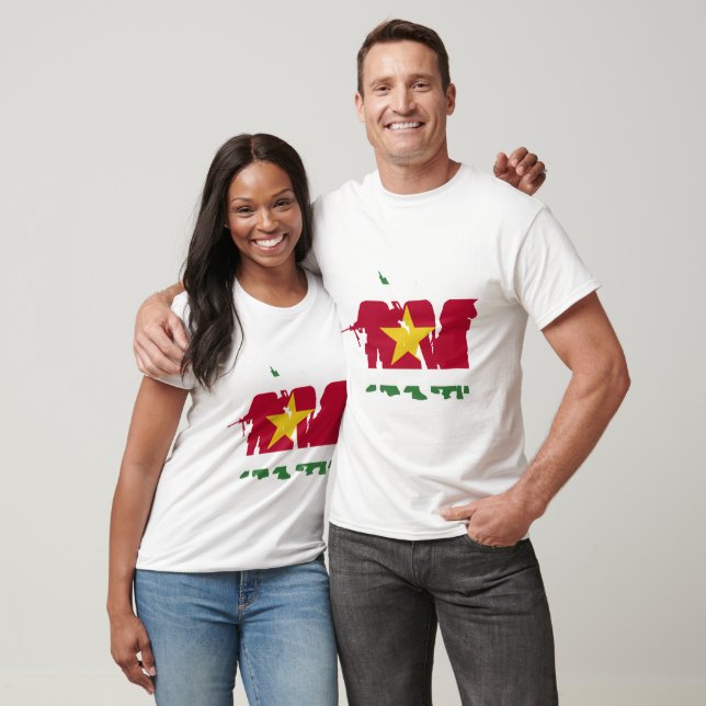Camiseta Unidades militares de Suriname (Unisexo)