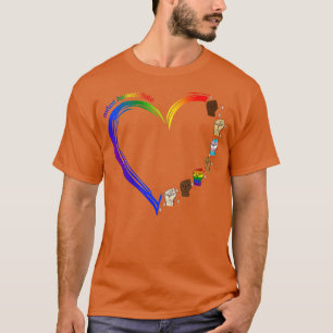 Camiseta Unidos contra el odio LGB Orgullo Melanín negro co
