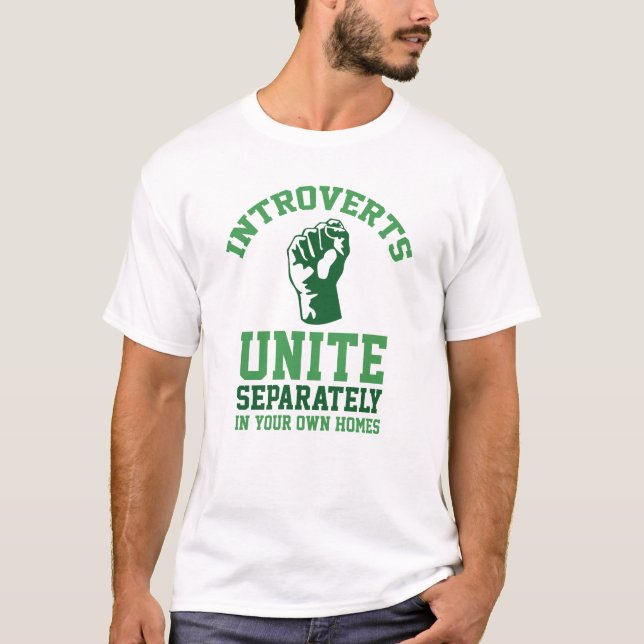 Camiseta Unidos de introvertidos (Anverso)