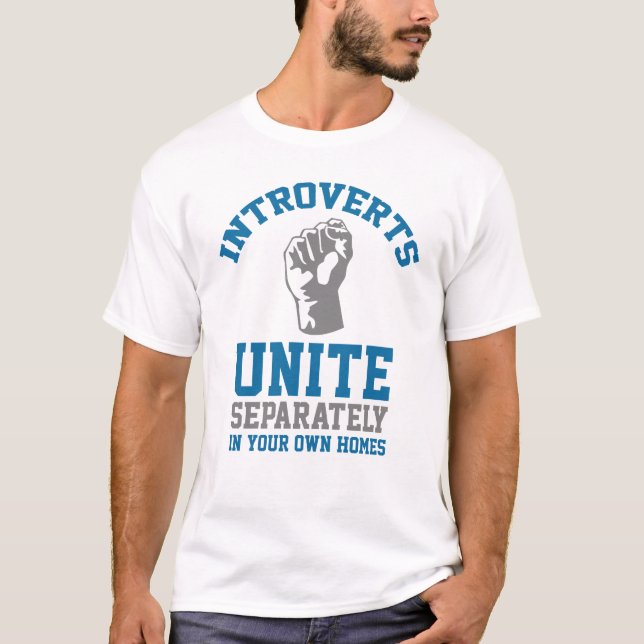 Camiseta Unidos de introvertidos (Anverso)