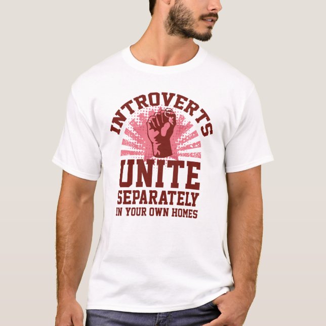 Camiseta Unidos de introvertidos (Anverso)