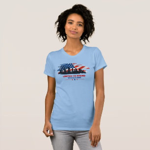 Camiseta Unidos en pie   Adaptación delgada de las mujeres