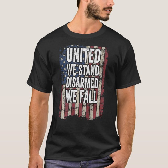 Camiseta Unidos nos desarmamos, nos caemos en los derechos  (Anverso)