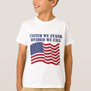 CAMISETA UNIDOS NOS MANTENEMOS, DIVIDIDOS CAEMOS