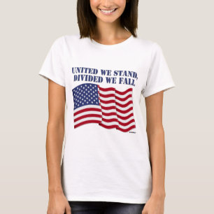 CAMISETA UNIDOS NOS MANTENEMOS, DIVIDIDOS CAEMOS